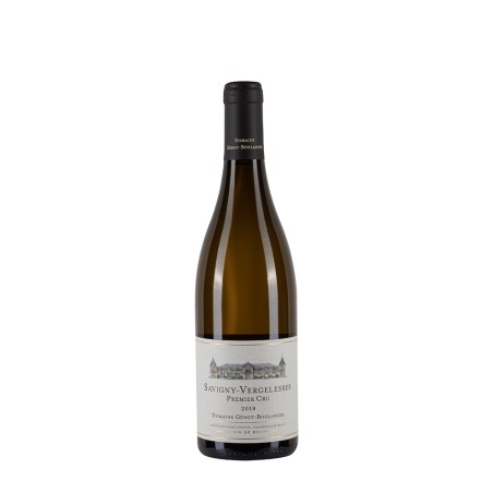 Bottiglia di borgogna bianco Domaine Genot Boulanger Savigny-Vergelesses 2018