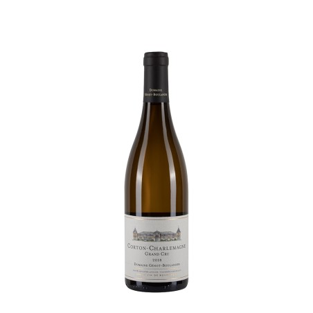 Bottiglia di borgogna bianco Genot Boulanger Corton Charlemagne 2018 Grand Cru da 0.75l