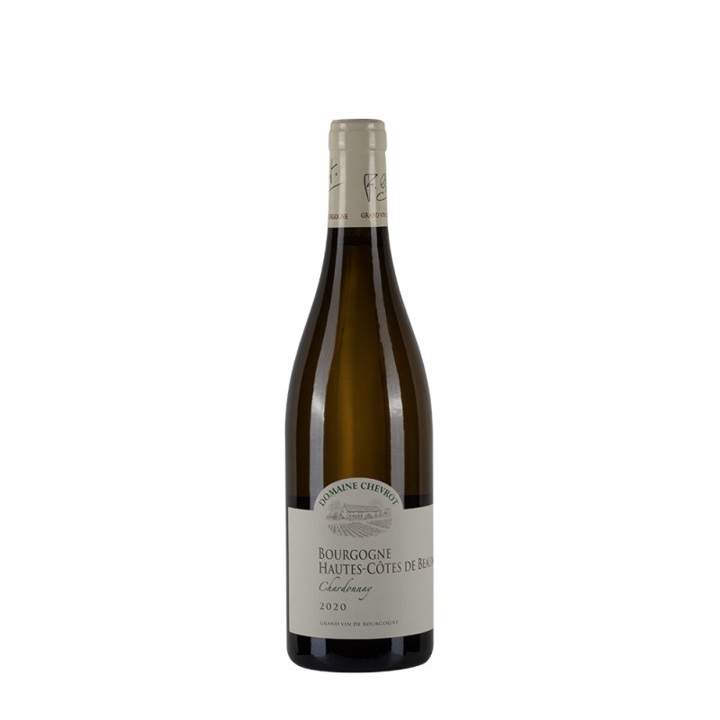 Bottiglia di borgogna bianco Domaine Chevrot Hutes-Cote De Beaune 2020 Blanc da 0.75l Bottiglia di borgogna bianco Domaine Chevrot Hutes-Cote De Beaune 2020 Blanc da 0.75l