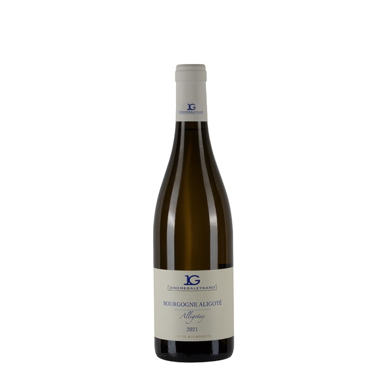 Bottiglia di Borgogna bianco Jérome Galeyrand Bourgogne Aligoté 2021 Alligotay da 0.75l