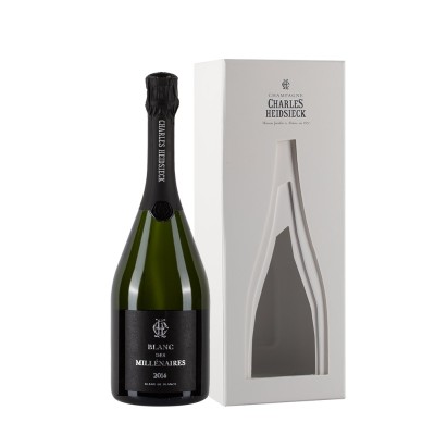 Bottiglia di champagne Charles Heidsieck Blanc des Millénaires 2014 con astuccio da 0.75l