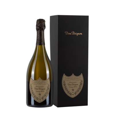 Bottiglia di Champagne Dom Perignon 2015 da 0.75l con astuccio