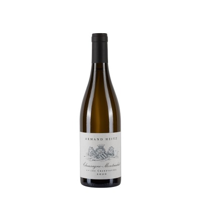 Bottiglia di Borgogna bianco Armand Heitz Chassagne Montrachet 2020 Chenevottes da 0.75l