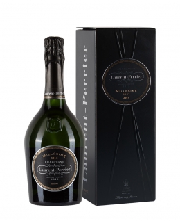 Bottiglia di champagne Laurent Perrier Brut Millésimé 2015 con astuccio da 0.75l