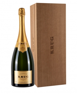 Jeroboam di Krug Grande Cuvée 162ème Édition in cassa legno da 3 litri