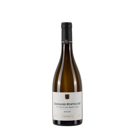 Bottiglia di borgogna bianco Coffinet-Duvernay Chassagne Montrachet 2020 Clos Saint Jean 1°Cru Blanc da 0.75l