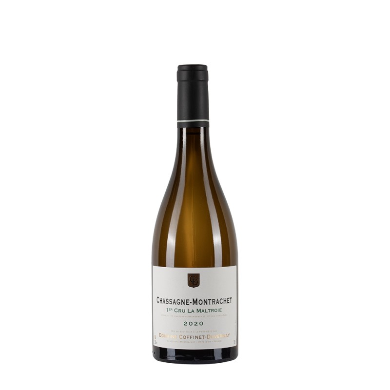 Bottiglia di borgogna bianco Coffinet-Duvernay Chassagne Montrachet 2020 La Maltroie 1°Cru Blanc da 0.75l Bottiglia di borgogna bianco Coffinet-Duvernay Chassagne Montrachet 2020 La Maltroie 1°Cru Blanc da 0.75l