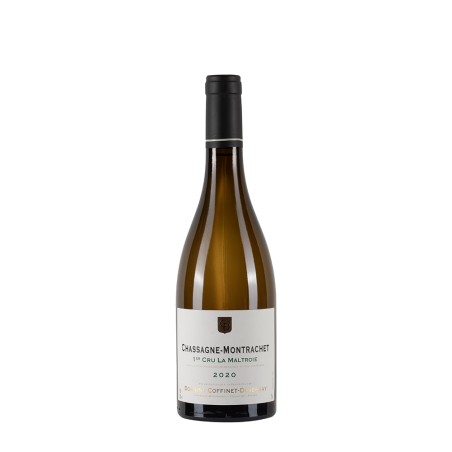 Bottiglia di borgogna bianco Coffinet-Duvernay Chassagne Montrachet 2020 La Maltroie 1°Cru Blanc da 0.75l