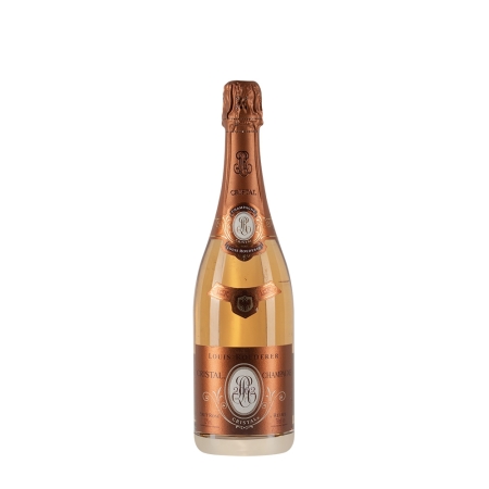 Bottiglia di champagne rosè Louis Roederer Cristal Rosè 2002 da 0.75l