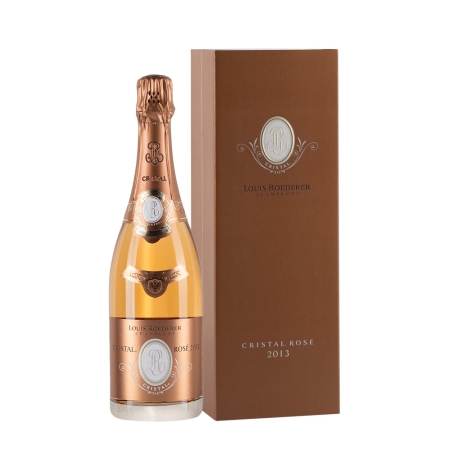 Bottiglia di Louis Roederer Cristal Rosè 2013 In cofanetto prestige
