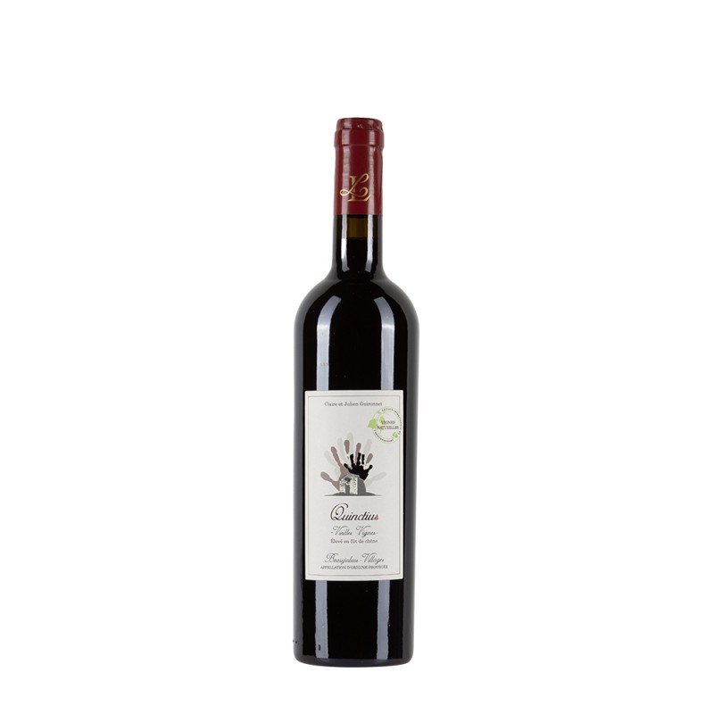 Bottiglia di vino rosso Guironnet Quinctius Beaujolais 2020 da 0.75l Bottiglia di vino rosso Guironnet Quinctius Beaujolais 2020 da 0.75l