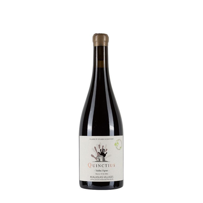 Bottiglia di vino rosso Guironnet Quinctius Beaujolais 2021 da 0.75l