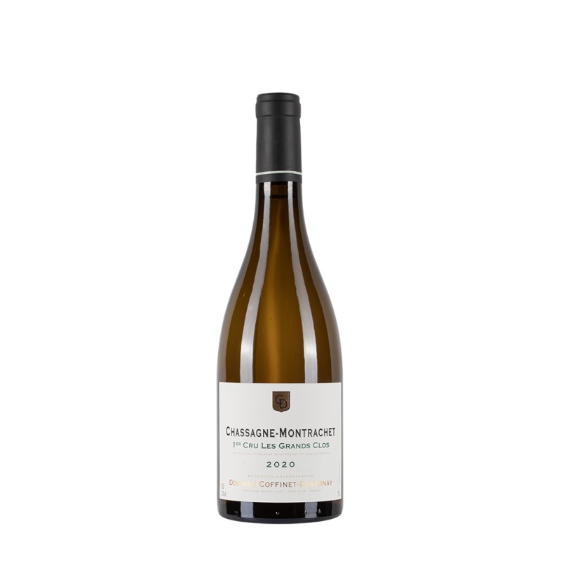 Bottiglia di Borgogna bianco Coffinet-Duvernay Chassagne Montrachet 2020 Les Grands Clos 1°Cru Blanc da 0.75l Bottiglia di Borgogna bianco Coffinet-Duvernay Chassagne Montrachet 2020 Les Grands Clos 1°Cru Blanc da 0.75l