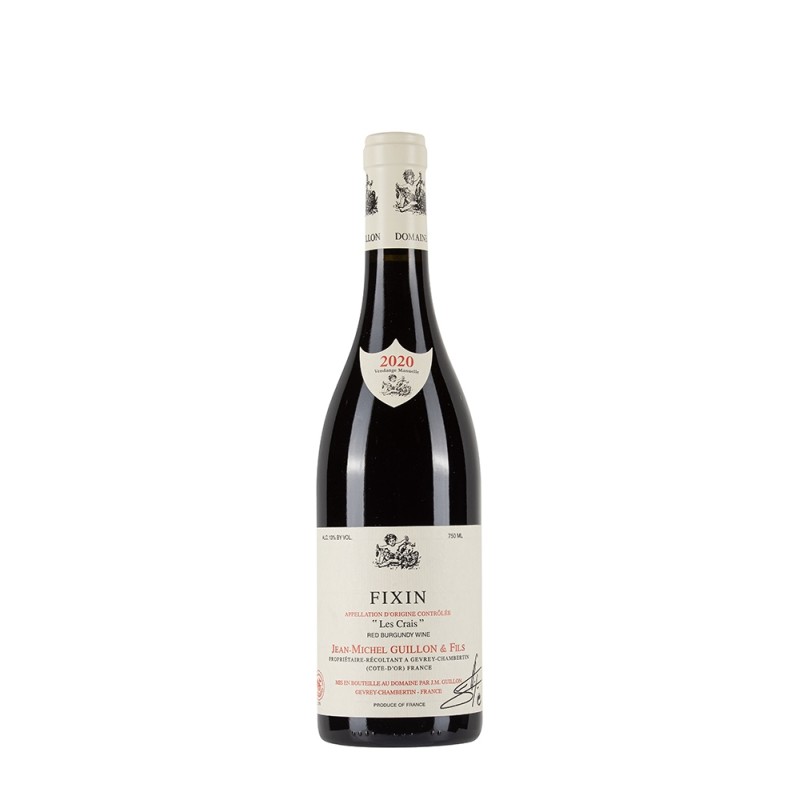 Bottiglia di Borgogna rosso J.M. Guillon Fixin 2020 Les Crais da 0.75l