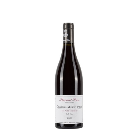 Bottiglia di borgogna rosso Bernard Rion Chambolle Musigny 2021 Les Gruenchers 1ºCru da 0.75l