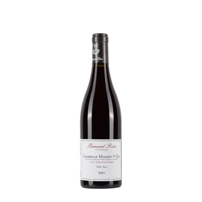 Bottiglia di borgogna rosso Bernard Rion Chambolle Musigny 2021 Les Gruenchers 1ºCru da 0.75l