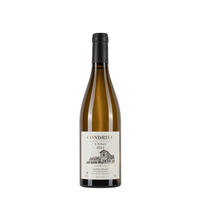 Bottiglia di Rodano bianco Xavier Gérard Condrieu 2021 L'Arbuel da 0.75l Bottiglia di Rodano bianco Xavier Gérard Condrieu 2021 L'Arbuel da 0.75l
