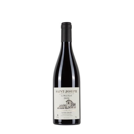 Bottiglia di rodano rosso Xavier Gérard Saint-Joseph 2020 Le Blanchard da 0.75l