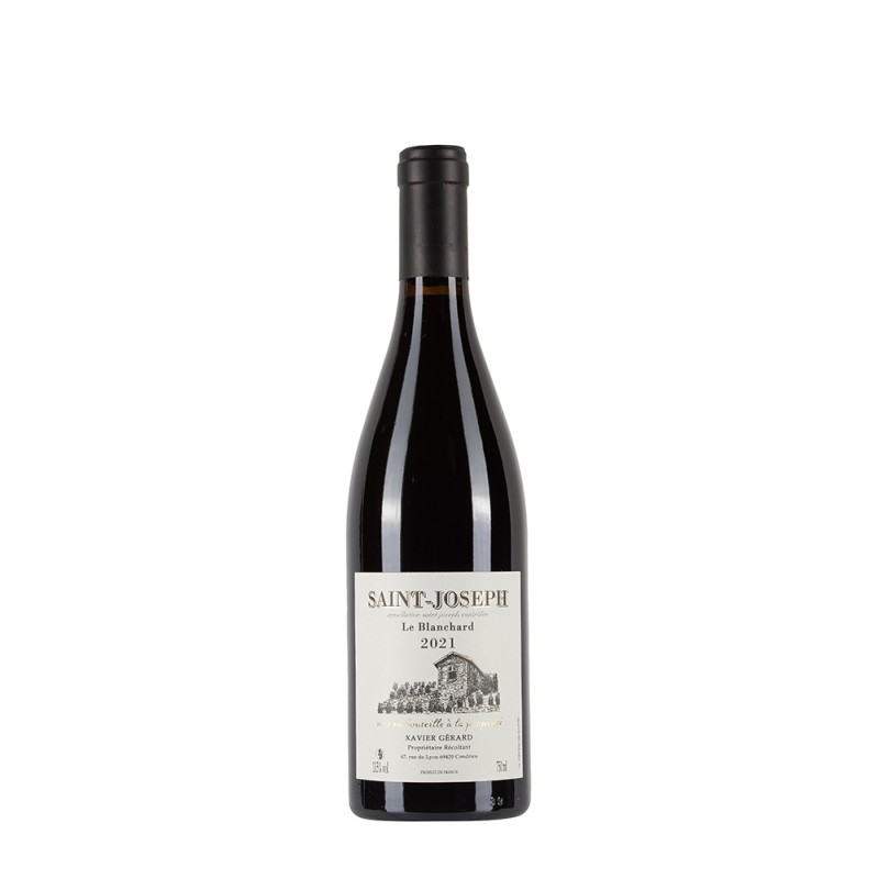 Bottiglia di rodano rosso Xavier Gérard Saint-Joseph 2021 Le Blanchard da 0.75l Bottiglia di rodano rosso Xavier Gérard Saint-Joseph 2021 Le Blanchard da 0.75l