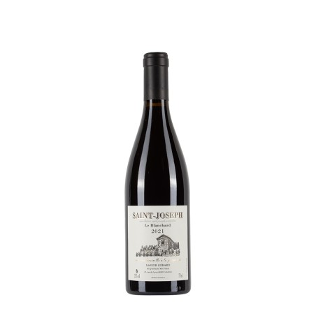 Bottiglia di rodano rosso Xavier Gérard Saint-Joseph 2021 Le Blanchard da 0.75l