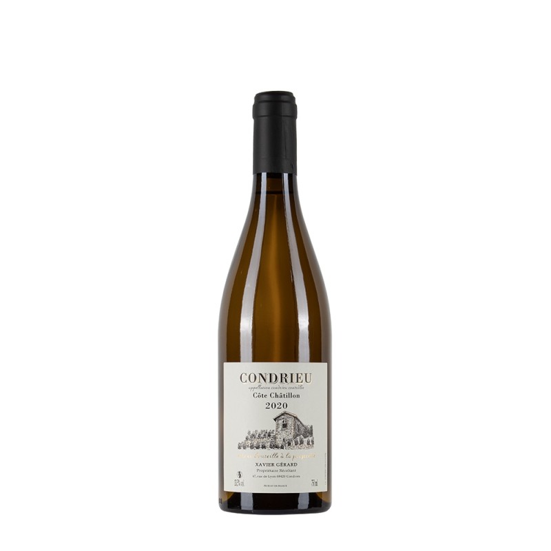 Bottiglia di rodano Bianco Xavier Gérard Condrieu 2020 Cote Chatillon da 0.75l Bottiglia di rodano Bianco Xavier Gérard Condrieu 2020 Cote Chatillon da 0.75l