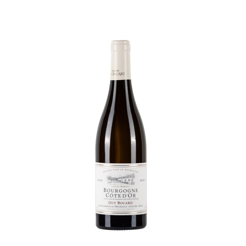 Bottiglia di borgogna bianco Guy Bocard Bourgogne Cote D'Or 2020 da 0.75l