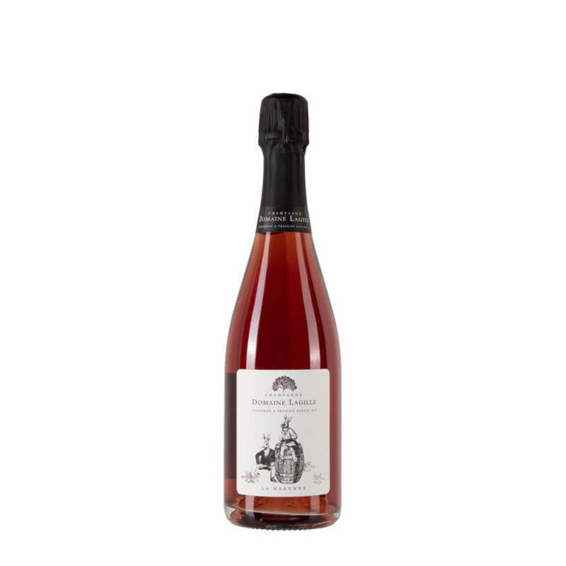 Bottiglia di champagne Domaine Lagille La Garenne Rosè de Saignèe anno 2020 da 0.75l Bottiglia di champagne Domaine Lagille La Garenne Rosè de Saignèe anno 2020 da 0.75l