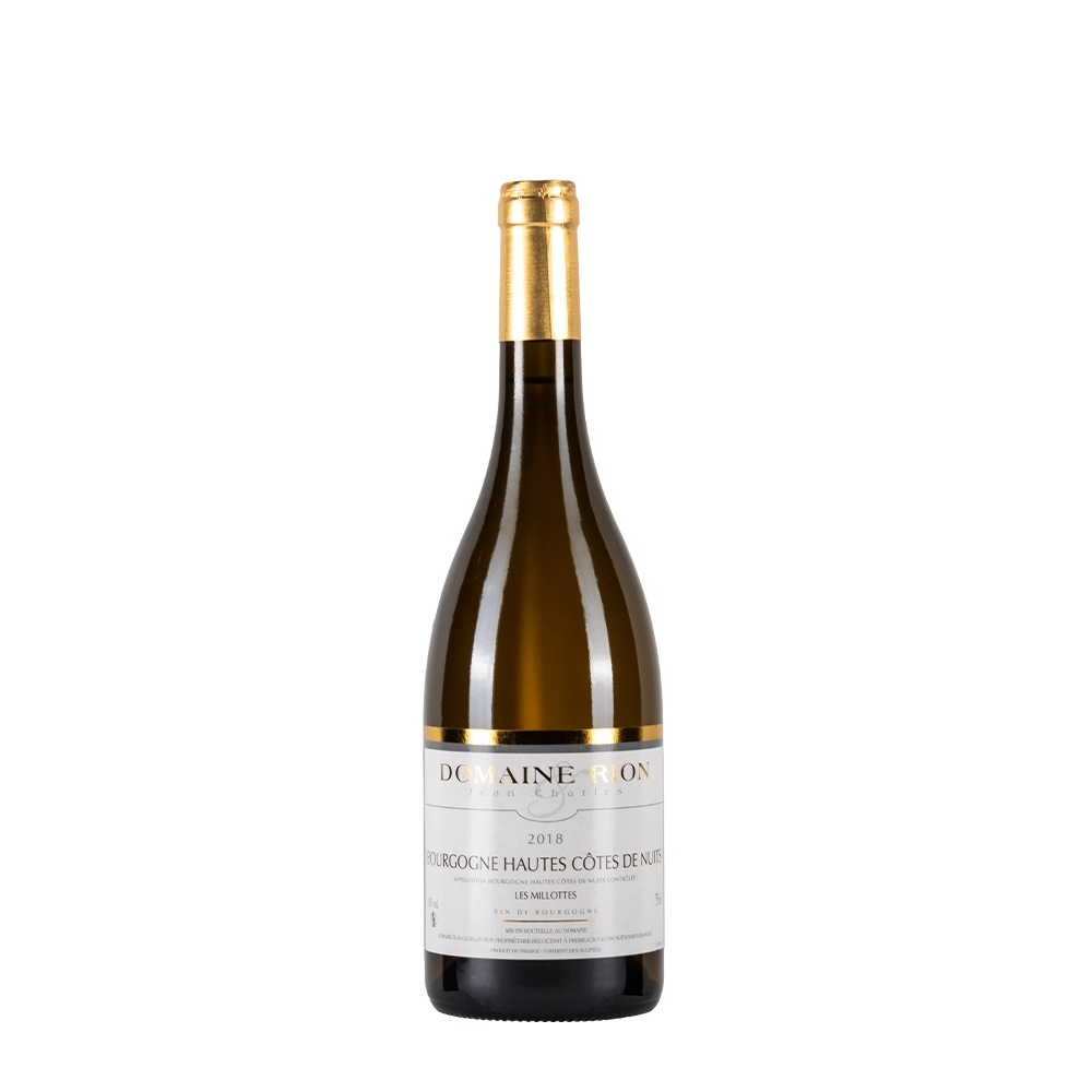 Bottiglia di borgogna bianco Domaine Jean Charles Rion Bourgogne Hautes Cotes De Nuits 2018 da 0.75l