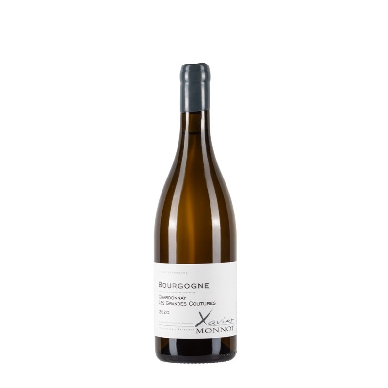 Bottiglia di Borgogna bianco Xavier Monnot Bourgogne Chardonnay 2020 Les Grandes Coutures da 0.75l Bottiglia di Borgogna bianco Xavier Monnot Bourgogne Chardonnay 2020 Les Grandes Coutures da 0.75l