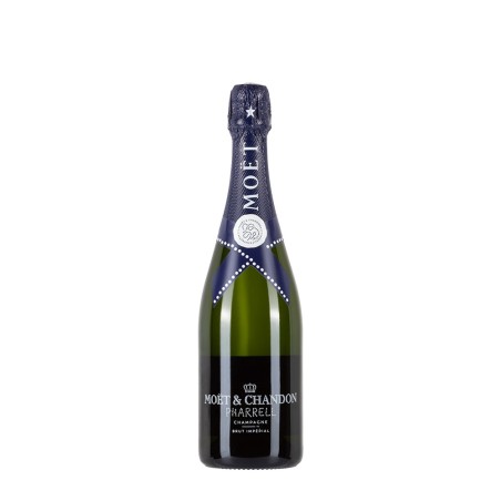 Bottiglia di champagne Moet & Chandon x Pharrel Williams Blue da 0.75l