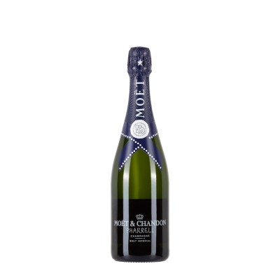 Bottiglia di champagne Moet & Chandon x Pharrel Williams Blue da 0.75l