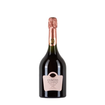 Bottiglia di champagne Taittinger Comtes de Champagne Rosé 2007 da 0.75l