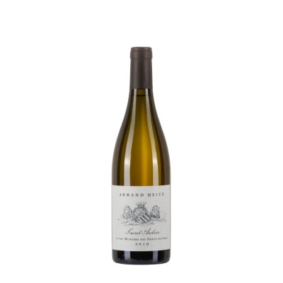 Bottiglia di Borgogna bianco Armand Heitz Saint Aubin 1°Cru Murgers des dents de chien 2019 da 0.75l