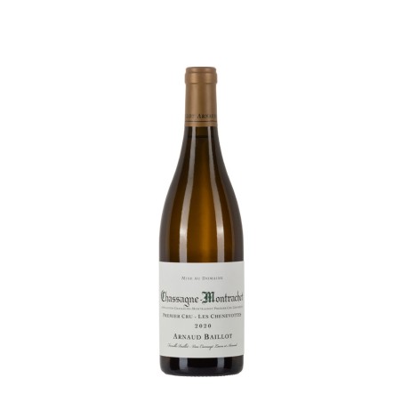 Bottiglia di Borgogna Bianco Arnaud Baillot Chassagne Montrachet 2020 Les Chenevottes 1°Cru da 0.75l