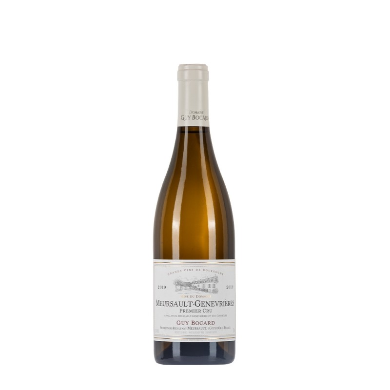 Bottiglia di Borgogna bianco Guy Bocard Meursault Genevrières 2019 da 0.75l Bottiglia di Borgogna bianco Guy Bocard Meursault Genevrières 2019 da 0.75l