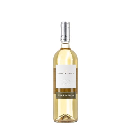 Bottiglia di vino bianco Fontesole Chardonnay Pays D'oc da 0.75l