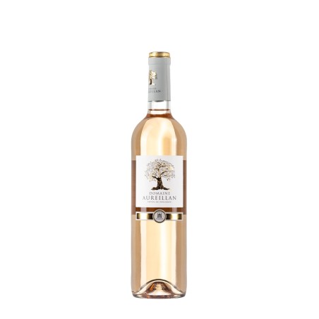 Bottiglia di vino rosato Domaine Aureillan Côtes de provence rosè 2022 da 0.75l