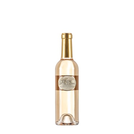 Bottiglia di vino rosato Maitres Vignerons Côtes de provence Cep D'or rosè 2022 da 0.375l