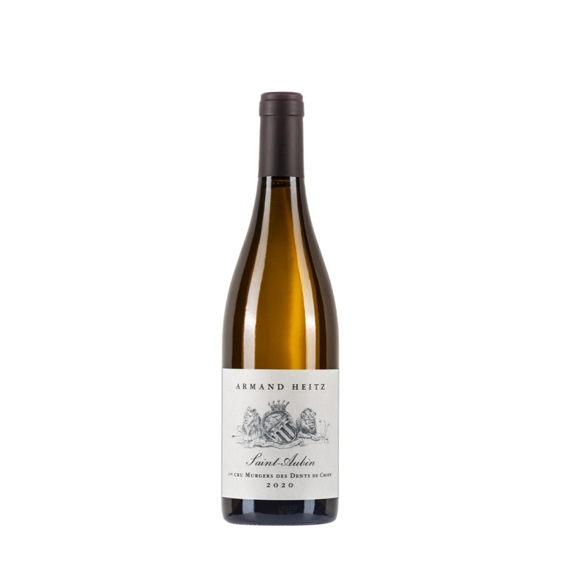 Bottiglia di Borgogna bianco Armand Heitz Saint-Aubin 1er Cru "Les Murgers des Dents de Chien" 2020 da 0.75l Bottiglia di Borgogna bianco Armand Heitz Saint-Aubin 1er Cru "Les Murgers des Dents de Chien" 2020 da 0.75l