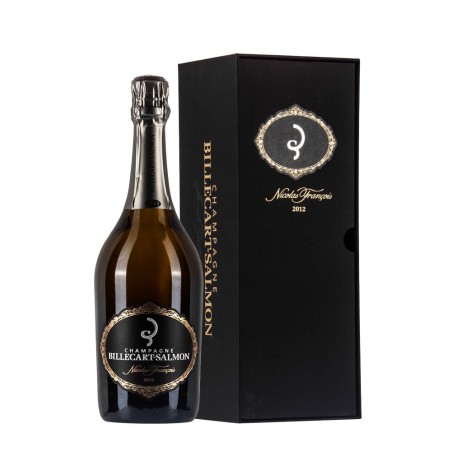 Bottiglia di champagne Billecart-Salmon Nicolas Francois 2012 con astuccio da 0.75l