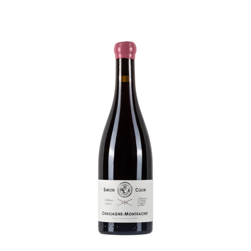 Bottiglia di Borgogna rosso Simon Colin Chassagne Montrachet Rouge 2021 da 0.75l
