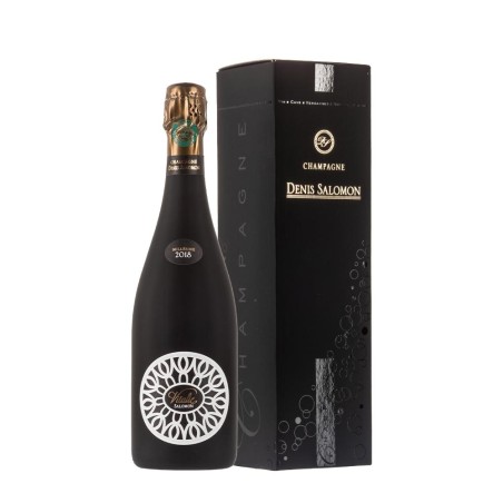 Bottiglia di champagne Denis Salomon Vitalie 2018 con astuccio da 0.75l