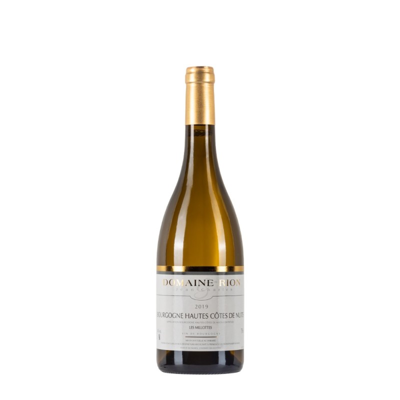 Bottiglia di Borgogna bianco Domaine Rion Bourgogne Hautes Côtes de Nuits Blanc "Les Millottes" 2019 da 0.75l Bottiglia di Borgogna bianco Domaine Rion Bourgogne Hautes Côtes de Nuits Blanc "Les Millottes" 2019 da 0.75l