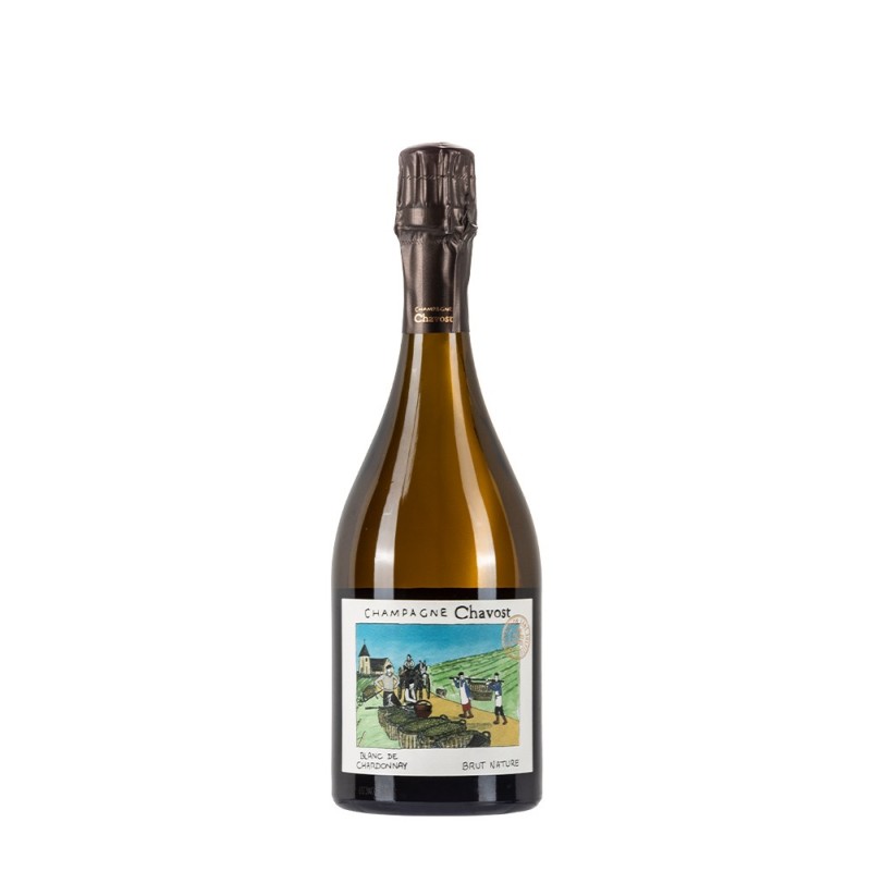 Bottiglia di champagne Chavost Blanc De Chardonnay Brut nature da 0,75l