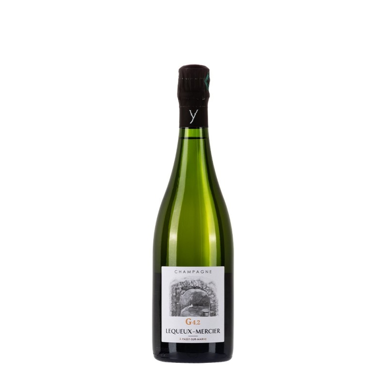 Bottiglia di champagne Lequeux-Mercier G4.2 da 0,75l Bottiglia di champagne Lequeux-Mercier G4.2 da 0,75l