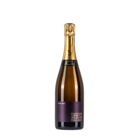 Bottiglia di champagne Thevenet Delouvin Carte Noire Demi Sec da 0,75l