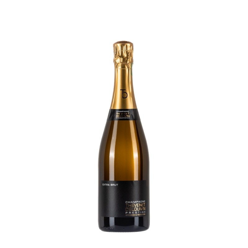 Bottiglia di champagne Thevenet Delouvin Prestige Extra Brut da 0,75l Bottiglia di champagne Thevenet Delouvin Prestige Extra Brut da 0,75l