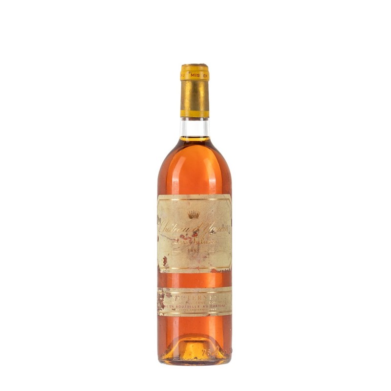 Bottiglia di Chateau D'Yquem annata 1983, Vino Bianco Passito dolce da 0,75l Bottiglia di Chateau D'Yquem annata 1983, Vino Bianco Passito dolce da 0,75l