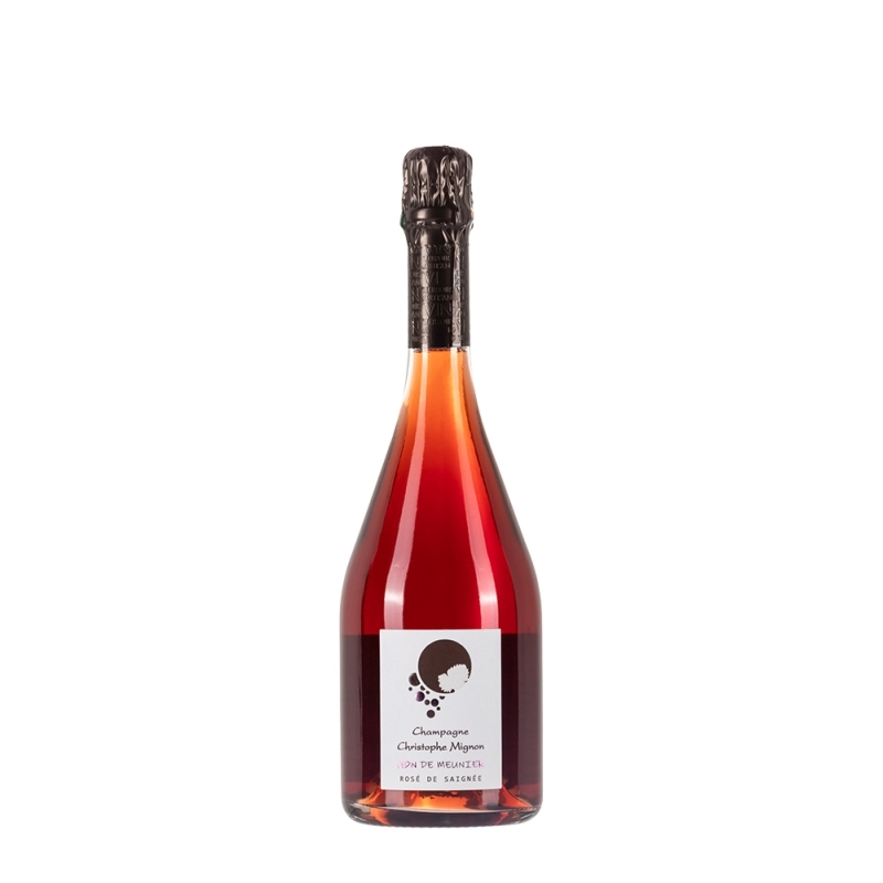 Bottiglia di champagne Christophe Mignon Adn De Meunier Rosè De Saignée da 0,75l Bottiglia di champagne Christophe Mignon Adn De Meunier Rosè De Saignée da 0,75l