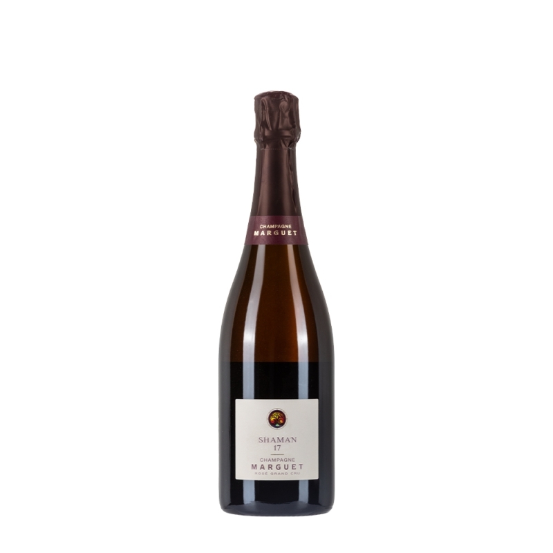 Bottiglia di champagne Marguet Shaman Rosè 17 da 0,75l